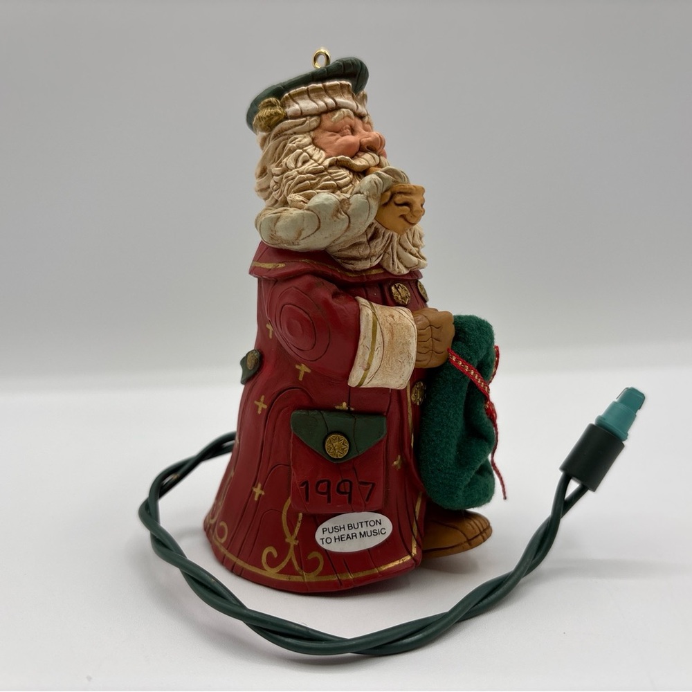 Hallmark Keepsake Ornament 1997 Santa’s Secret Gift Handcrafted Old-World Santa - Picture 7 of 12